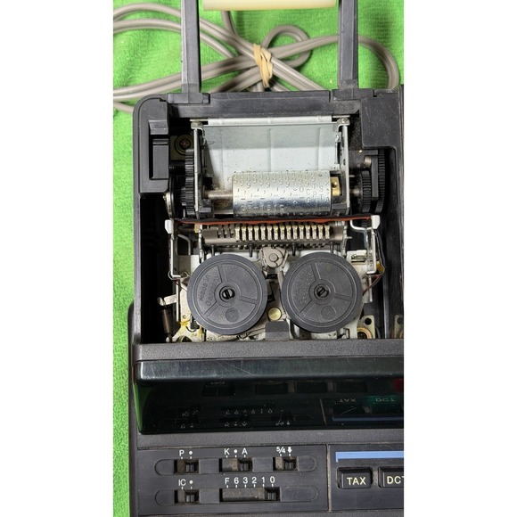 Sharp EL-2630A Printing Calculator 12 Digit 2-Color Ribbon Tested Working - Picture 11 of 12